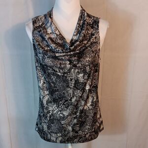 Alfani Elegant Cowl Neck Sleeveless Women's Top
